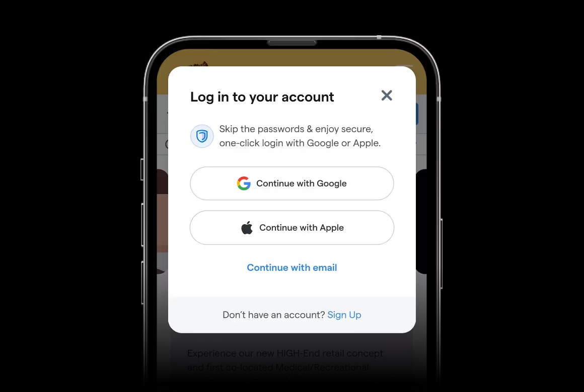 Apple and Google social sign-on at Pay by Bank checkout