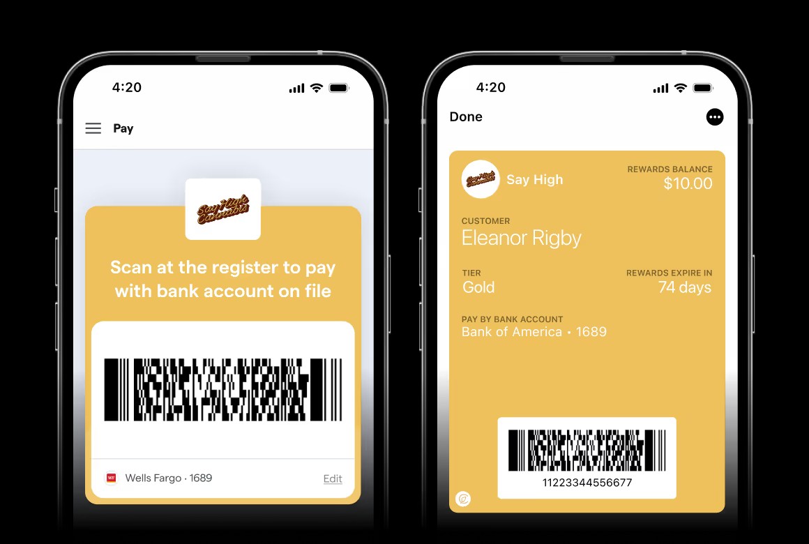 Dutchie loyalty pass saved in a digital wallet